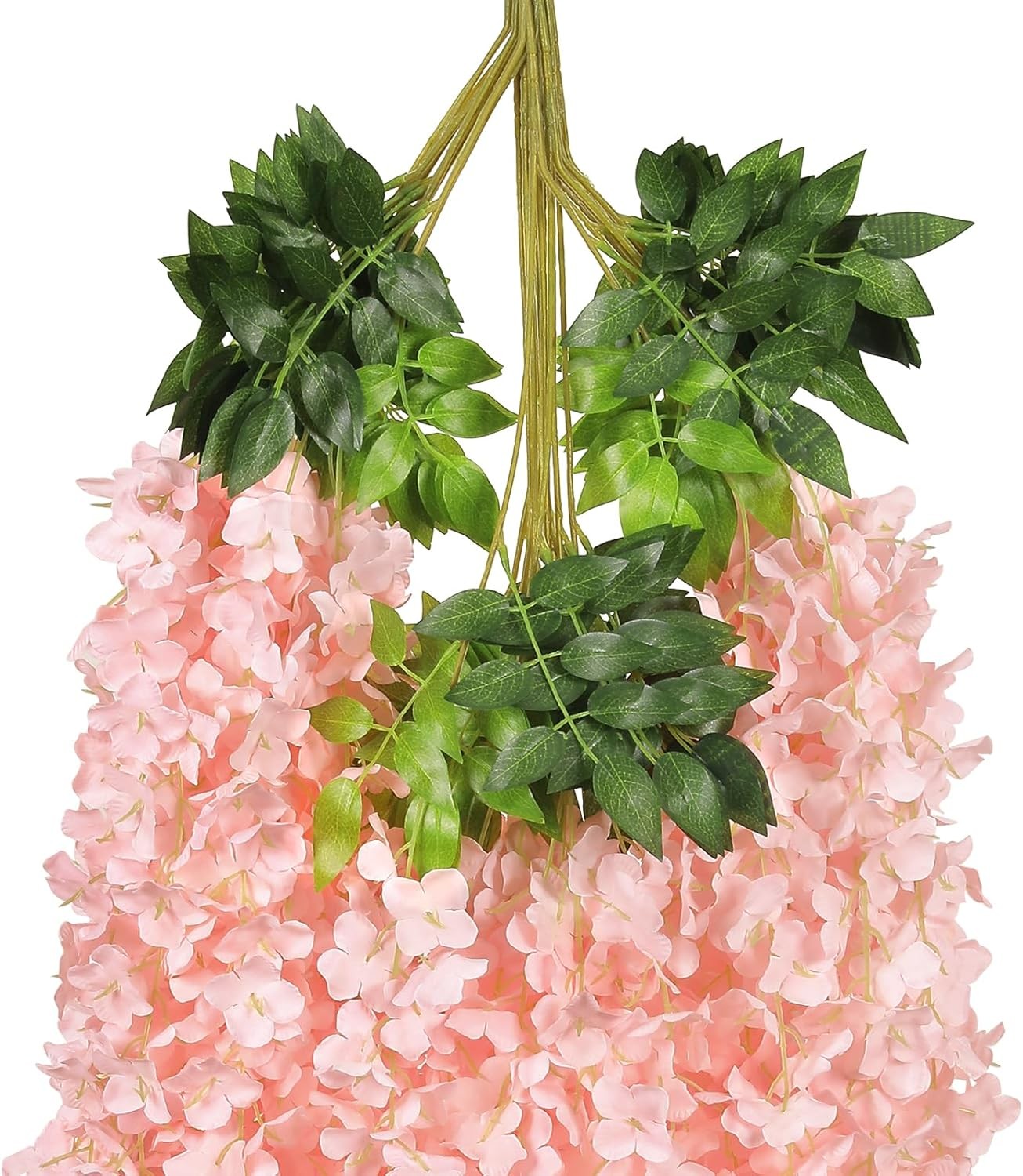 Wisteria Hanging Flowers 24 Pack Artificial Garland Silk Vines