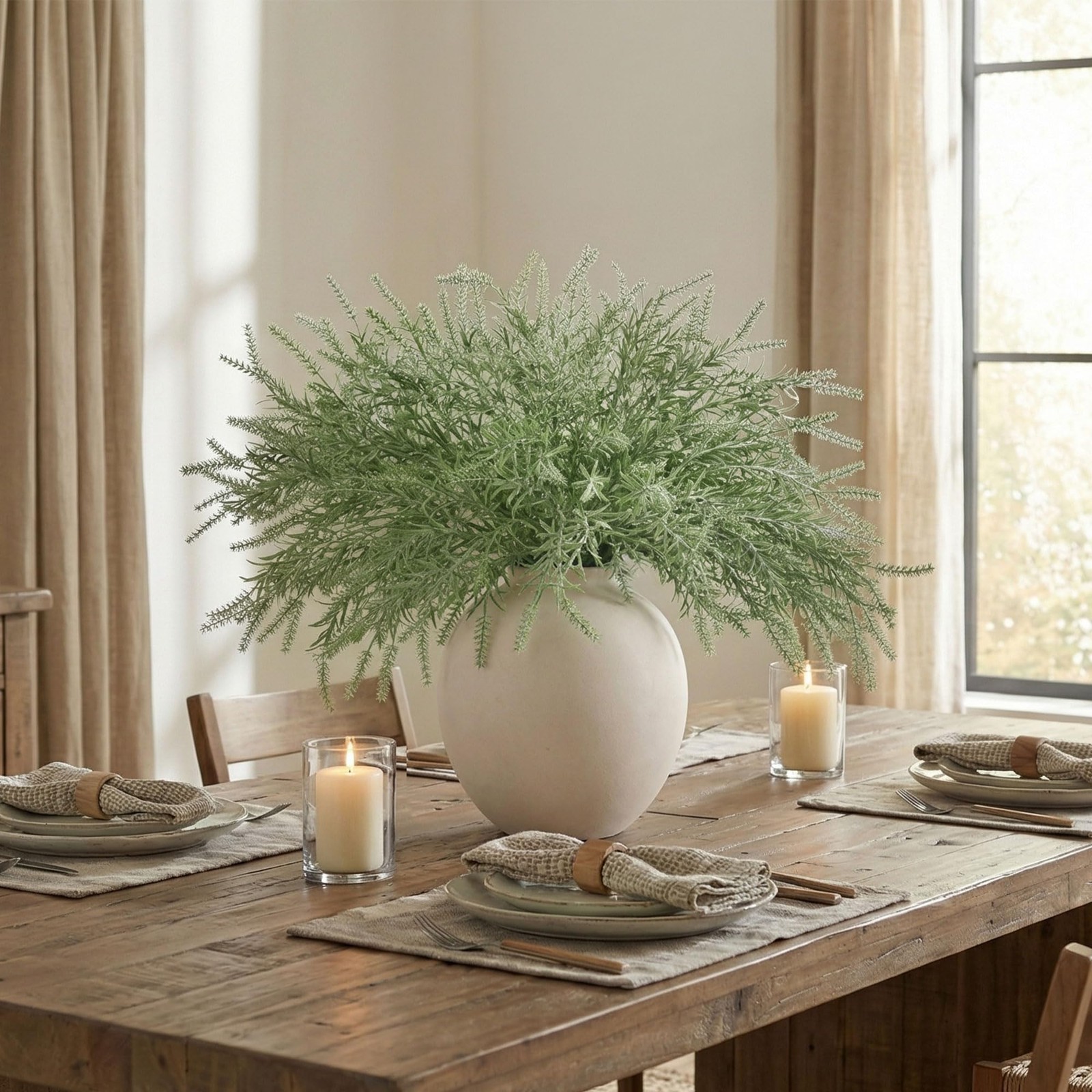 Artificial Outdoor Plants for Spring Summer Decoration,10PCS Fake Greenery Pl…
