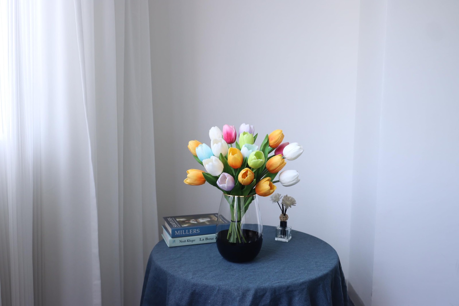11 PCS Artificial Luxury Big Tulip Flowers Spring Colors Party Decoration