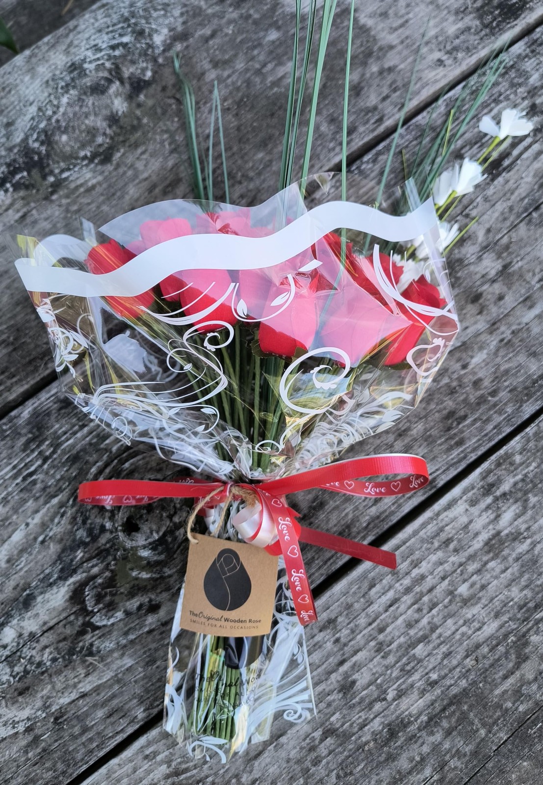 Valentines Day All Red Flower Bouquet Fresh Rose Cut Floral Gift 3 Dozen