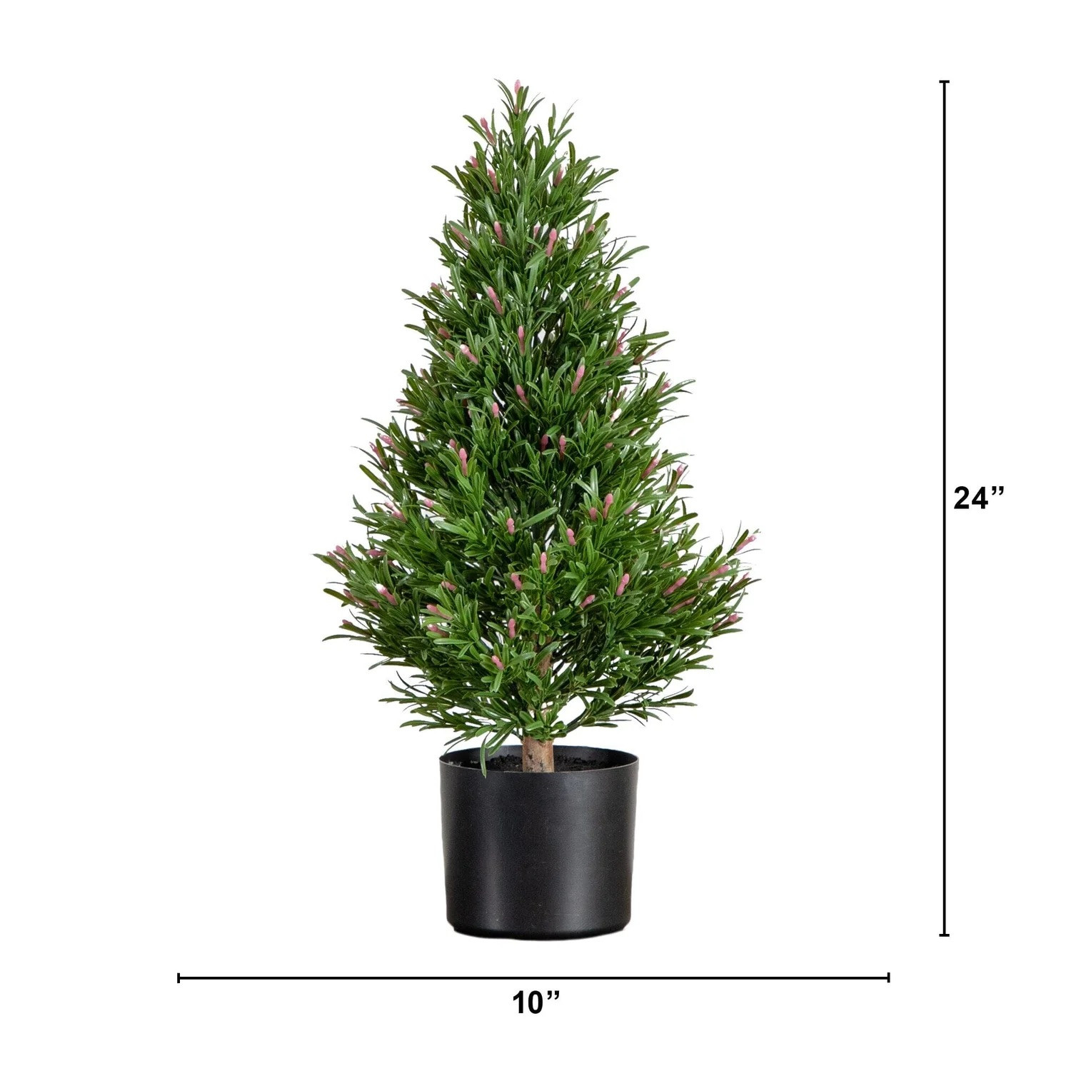 2′ UV Resistant Artificial Rosemary Cone Topiary Tree (Indoor/Outdoor)