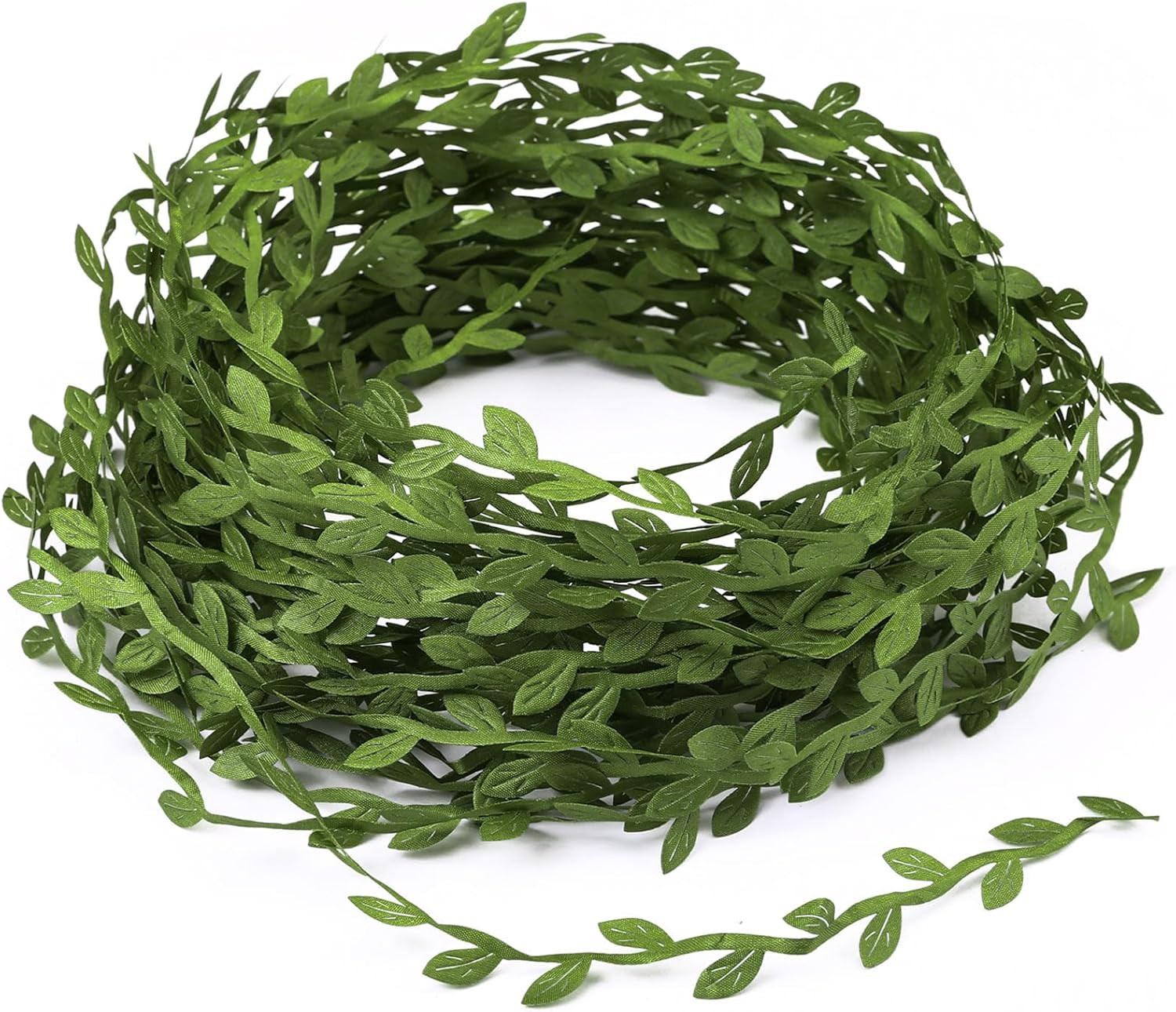 65 Ft Vine Ribbon, Floral Decorations Green Leaf Ribbon Decorative Fake Hanging