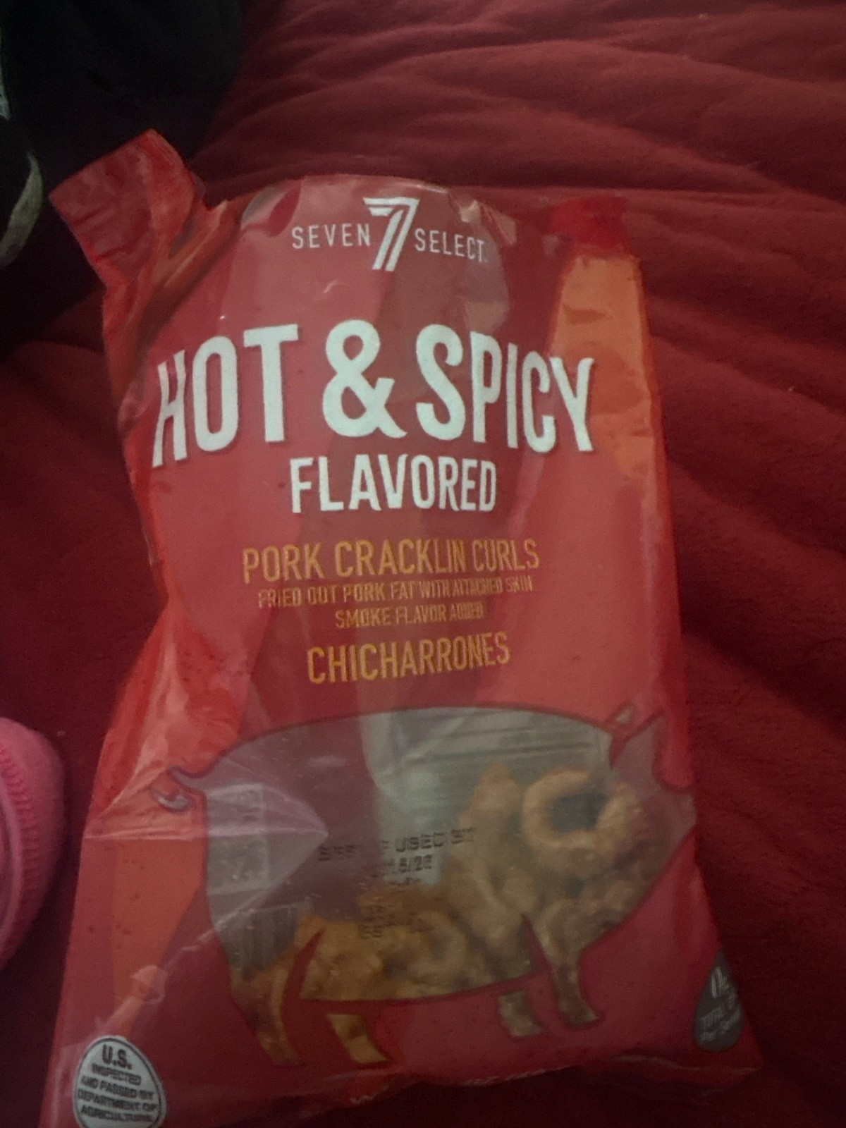 heart shaped pork skin came out the bag like this