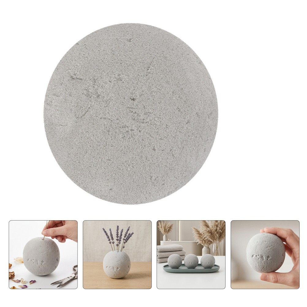 3Pcs Reusable Floral Foam Spheres Light Grey for Flower Arrangement Sets DIY