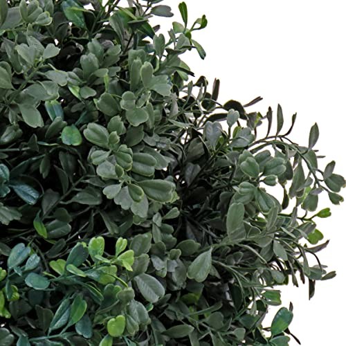NATIONAL TREE COMPANY 24 IN ARTIFICIAL BOXWOOD SINGLE BALL TOPIARY – GREEN