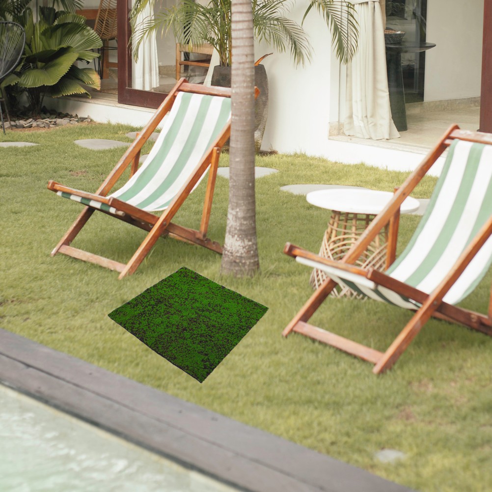 Artificial Moss Lawn Mat for Rustic Farmhouse Decor and Small Landscape Design