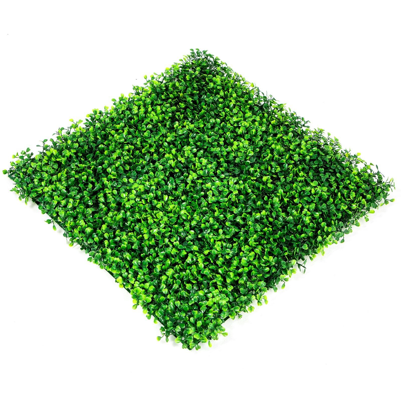 20-in x 20-in Artificial Boxwood Panels, 20PC for Garden Fence & Indoor Decor