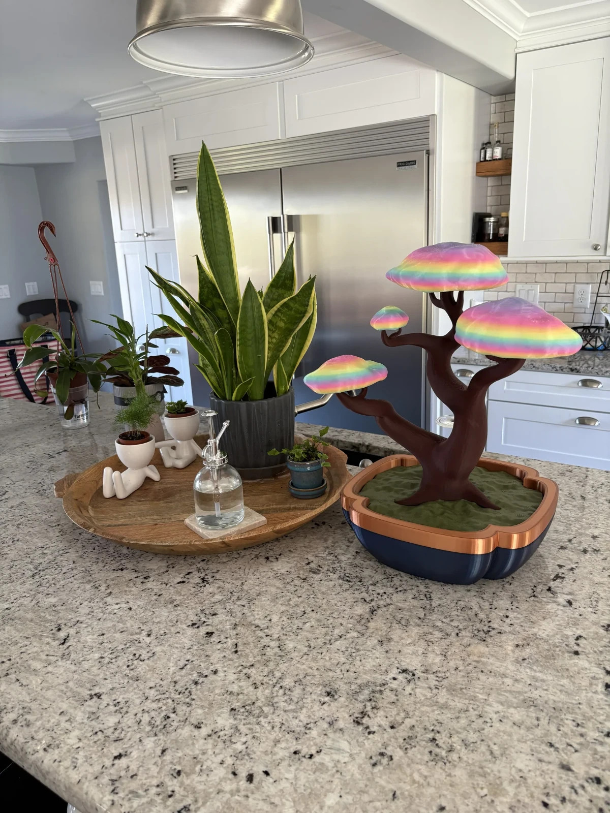 No Maintenance Bonsai Tree Rainbow Glow in the Dark w/Hidden Storage Compartment