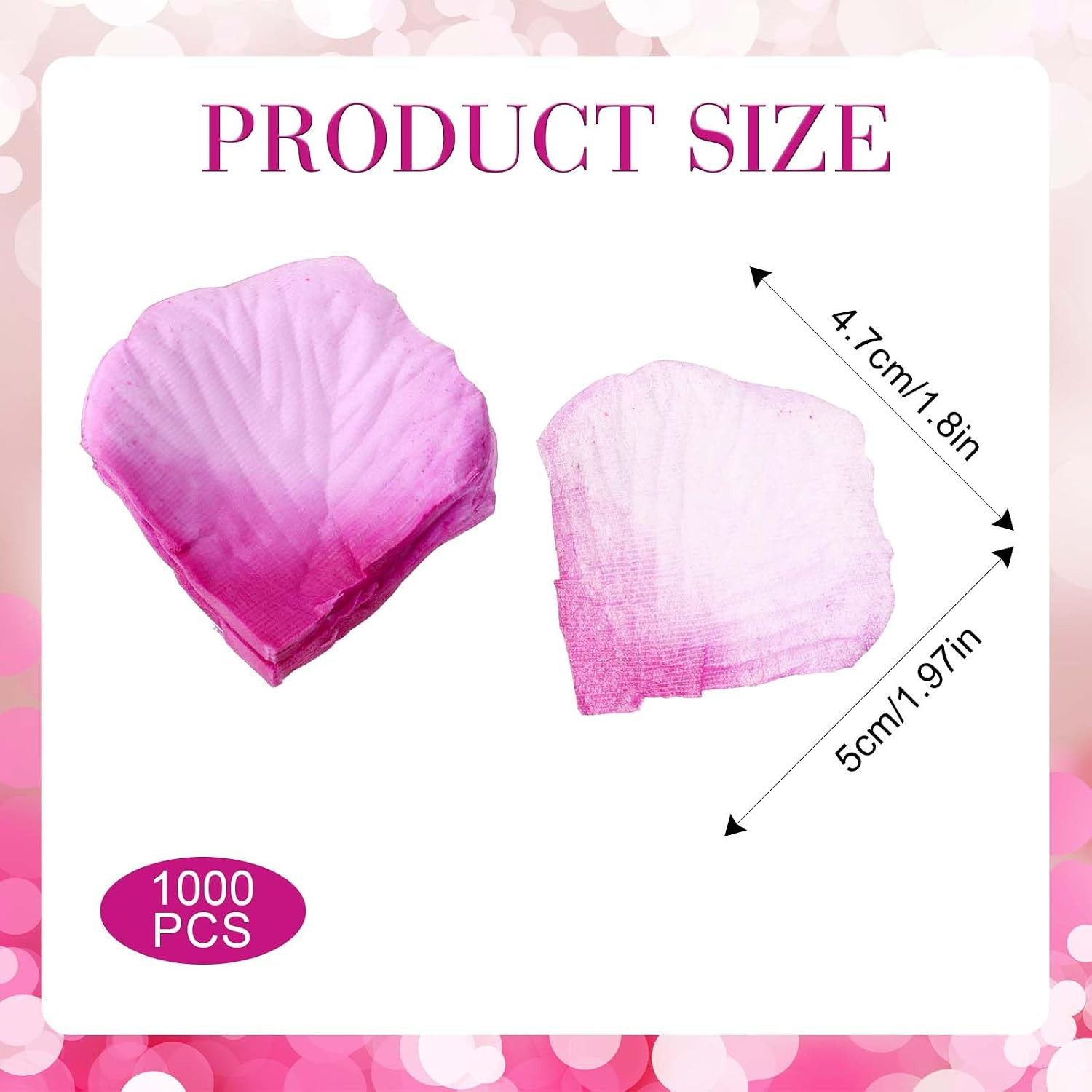 1000 Pcs Artificial Rose Petals Fake Petal Flower Decoration