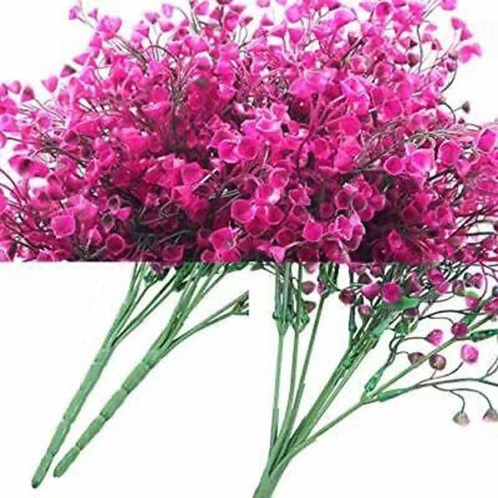 UV Resistant Faux Plastic Flowers for Garden Enhancement Vibrant Colors