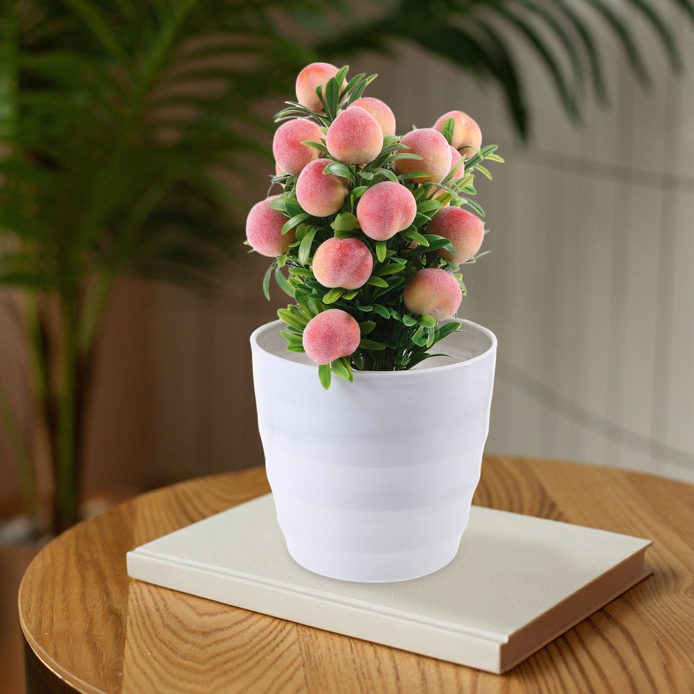 Fake Bonsai Faux Plants for Indoors Artificial Small Tree with Pot