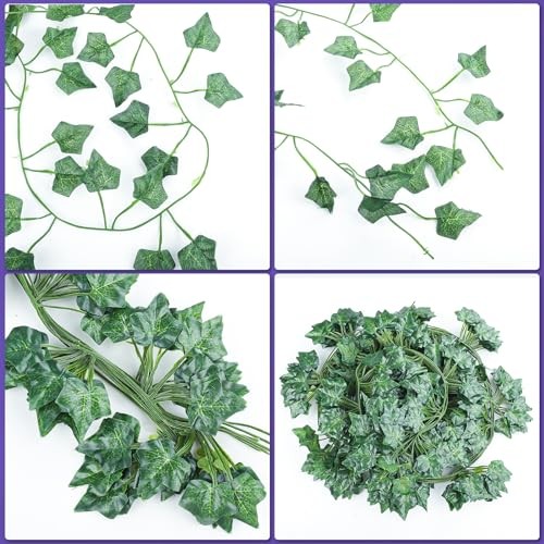 Fake Vines Pack 252 Feet Artificial Ivy Garland Vines for Bedroom Decor, 36