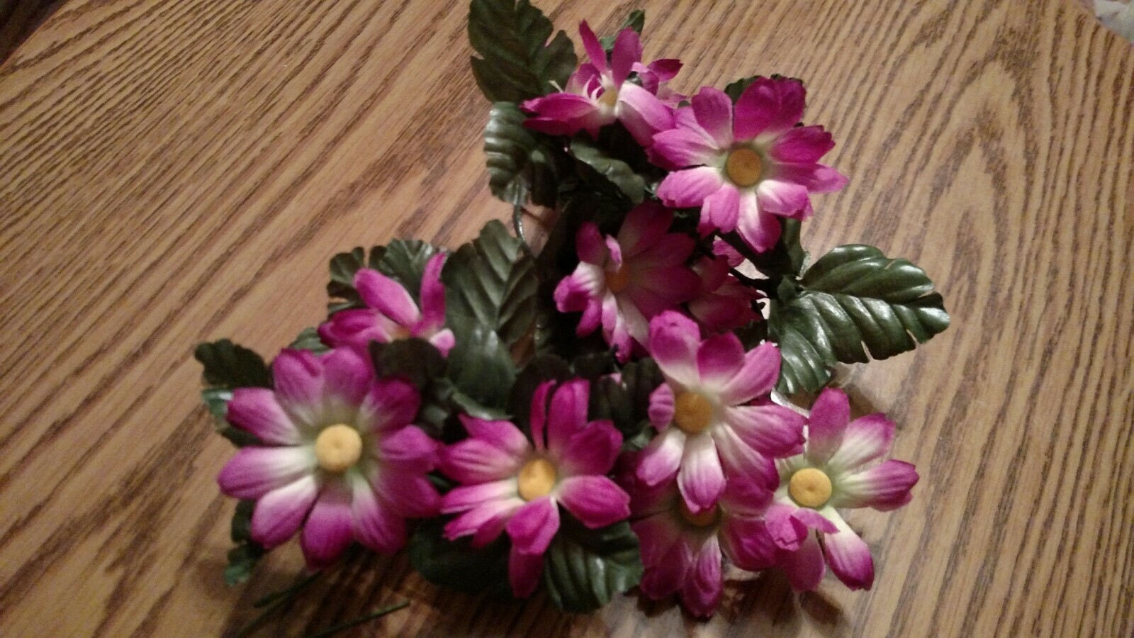 DAISY FLOWER VINES YELLOW CENTER PINK WHITE AND FUCIA IN COLOR