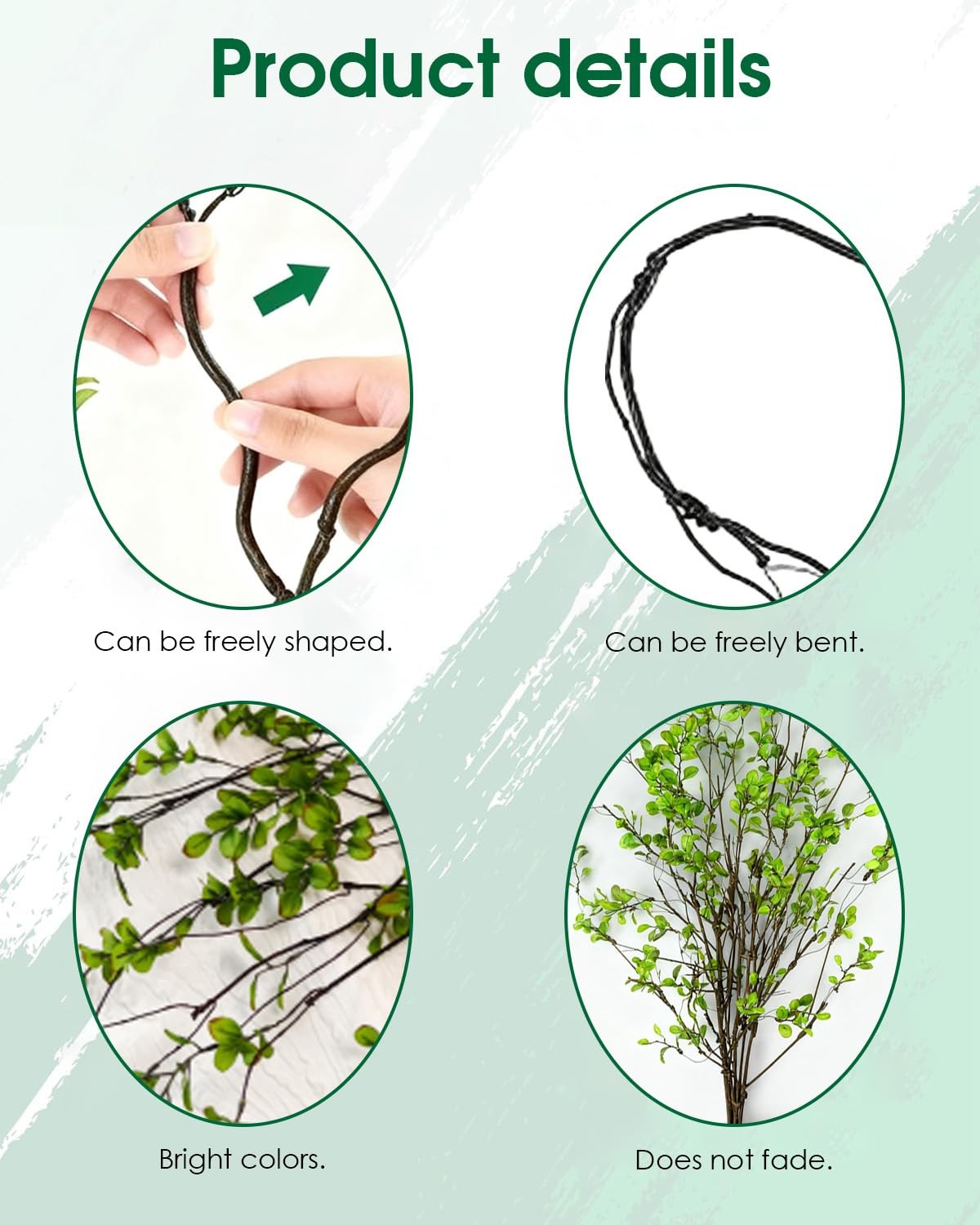 6Pcs Artificial Faux Branches for Vases, Tall Fake Faux Greenery Stems, Reali…