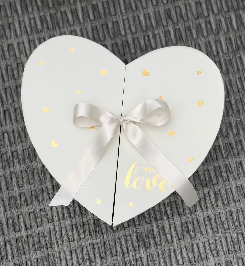 Premium Quality Heart Shape Flower Box, Floral Gift Box, for Luxury Arrangements