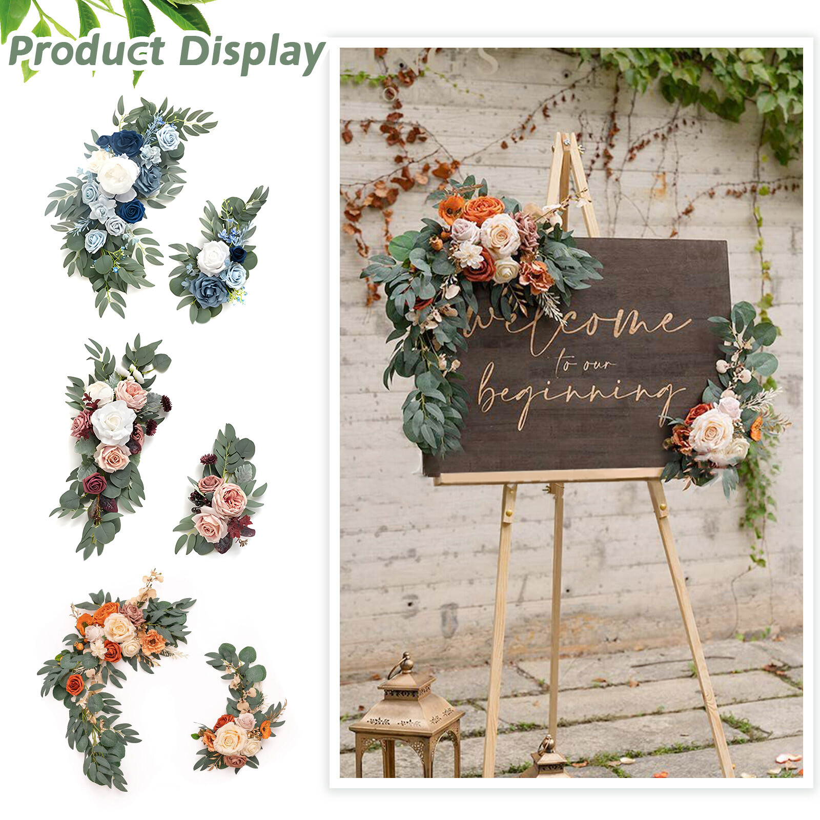Artificial Flower Garland Spring Summer Floral Vine for Wedding Arch Table Decor