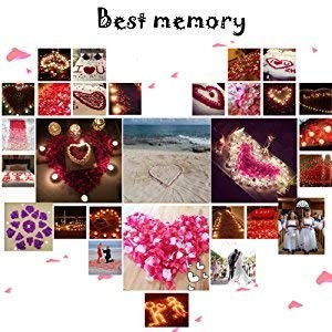 1000pcs Rose Petals Artificial Silk Flower Rose Petals for Wedding Decoration…