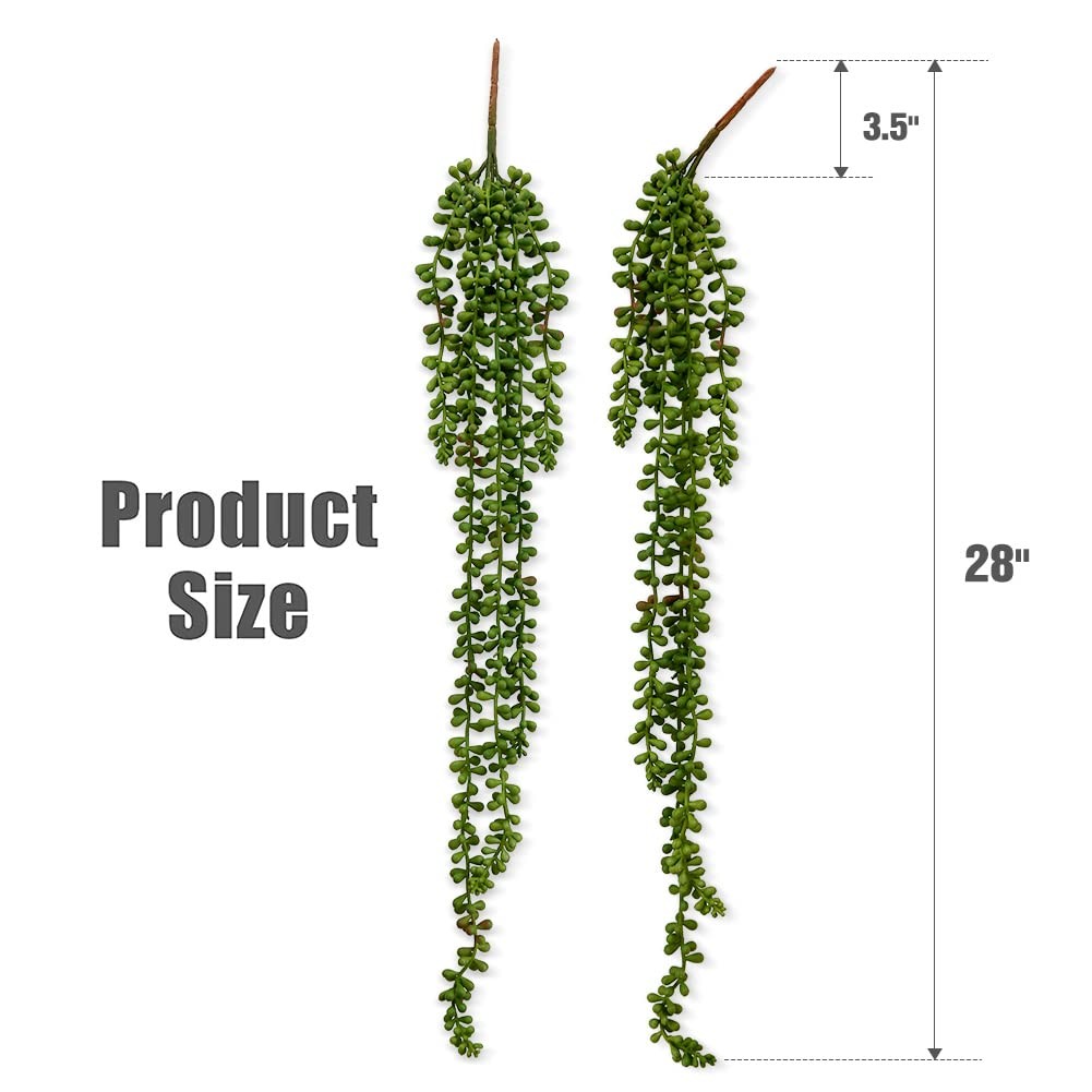 Best dallisten 6 Pcs Artificial Succulents Hanging Plants, Fake String of Pearls