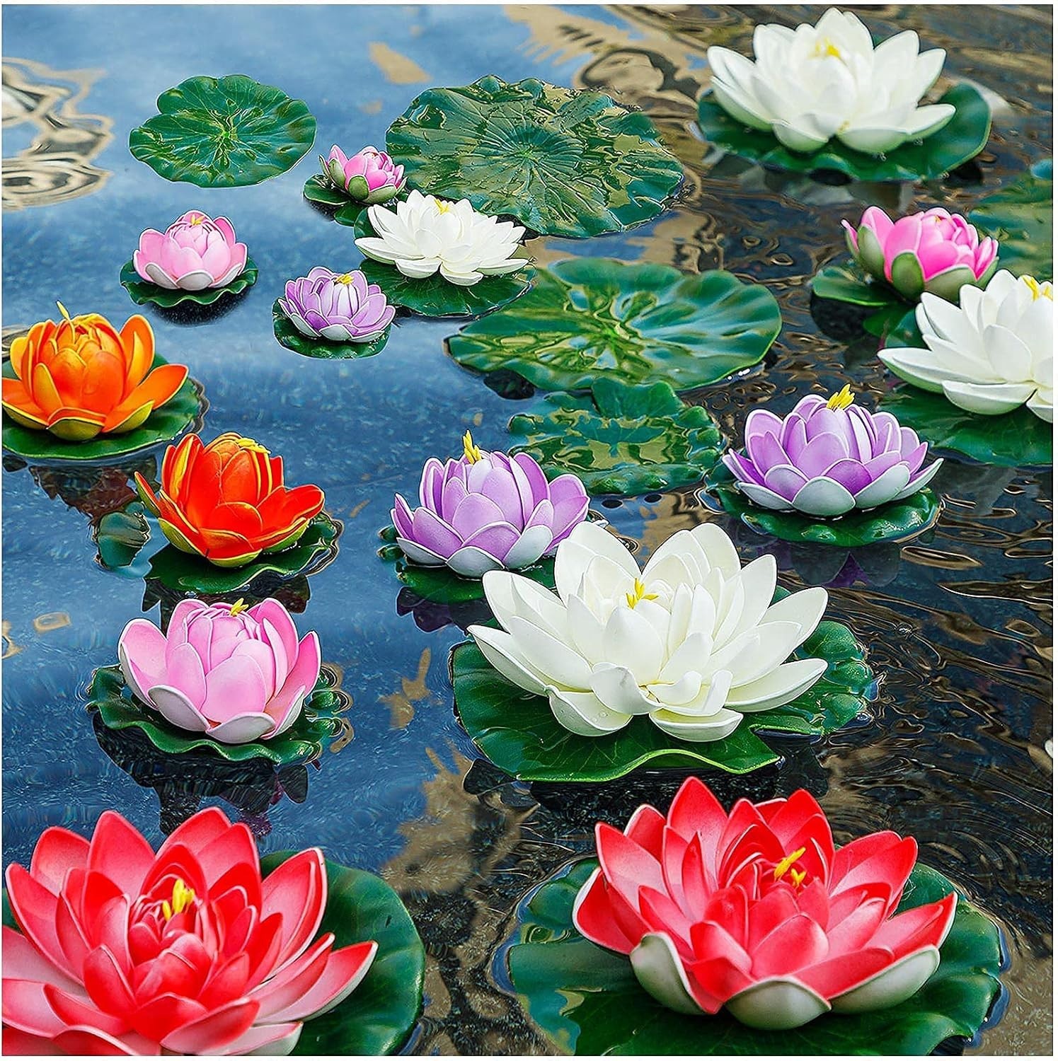 Decorative Floating Lotus Flowers – Perfect for Wedding Venues & Pools, 14PCS