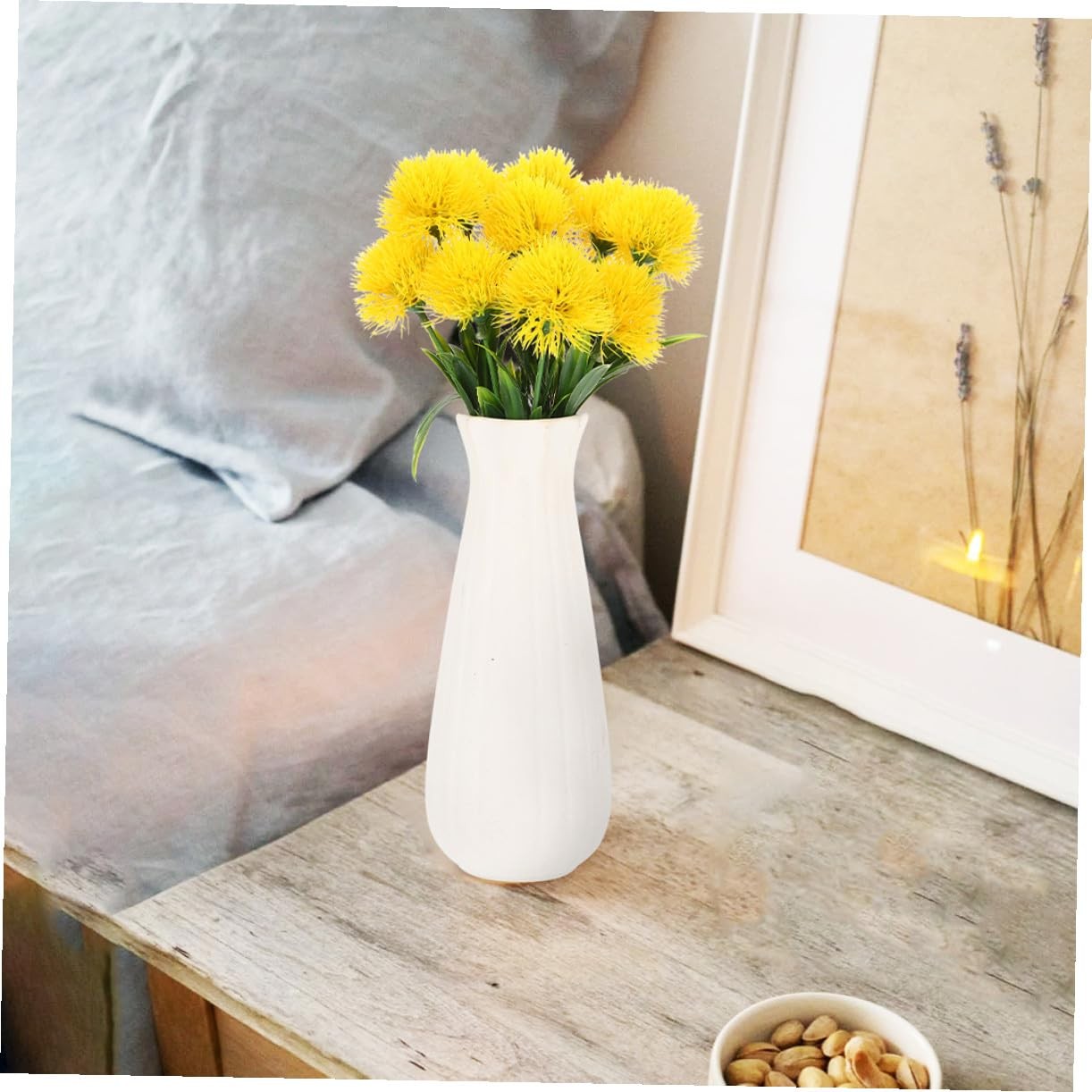 12 Pcs Faux Dandelion Flowers Realistic Artificial Dandelion Branches for Hom…