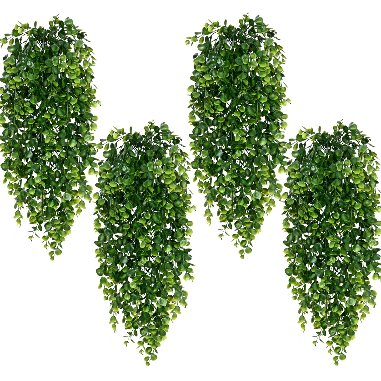 4 Pack 30 Inch Artificial Hanging Vines Fake Plants UV Resistant for Indoor