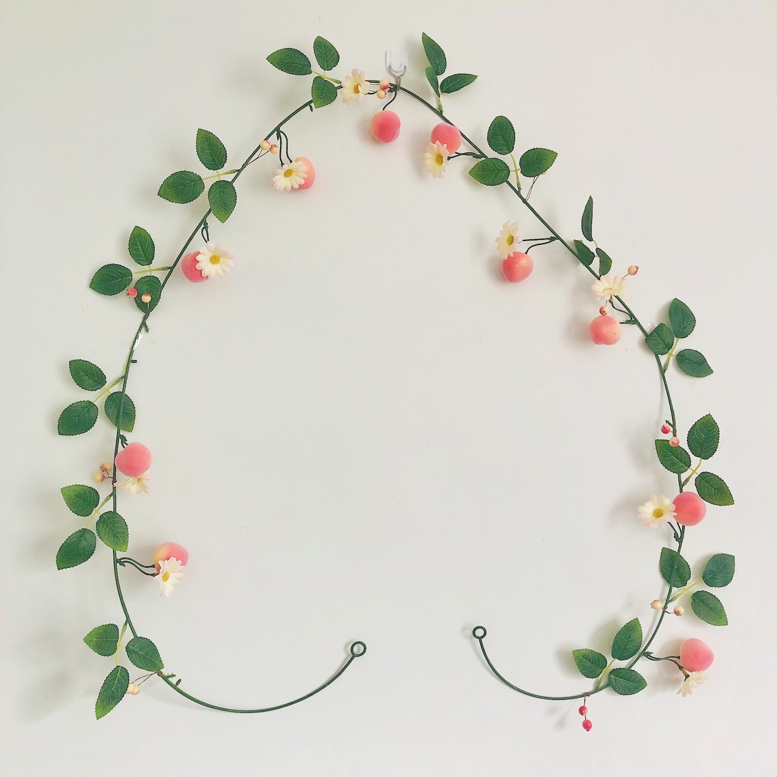Artificial Peach Flowers Plant Vine Garland for Wedding Birthday Home Decor