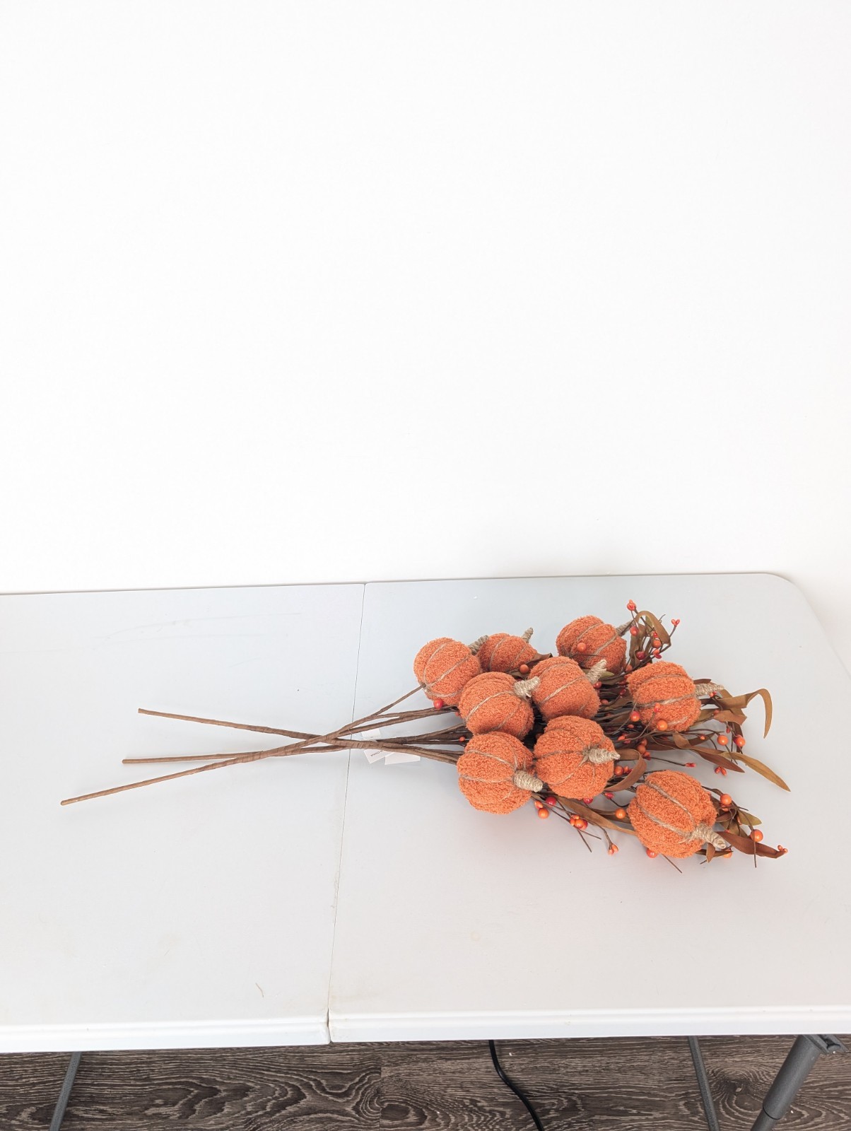 Set of (2) 6″ Diamond Glass Tabletop Ornaments Orange Valerie Parr Hill