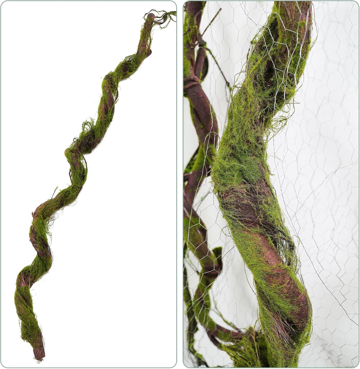 190cm/74.8inch Flax Silk Big Bendable Artificial Tree Trunk Fake Tree Twigs