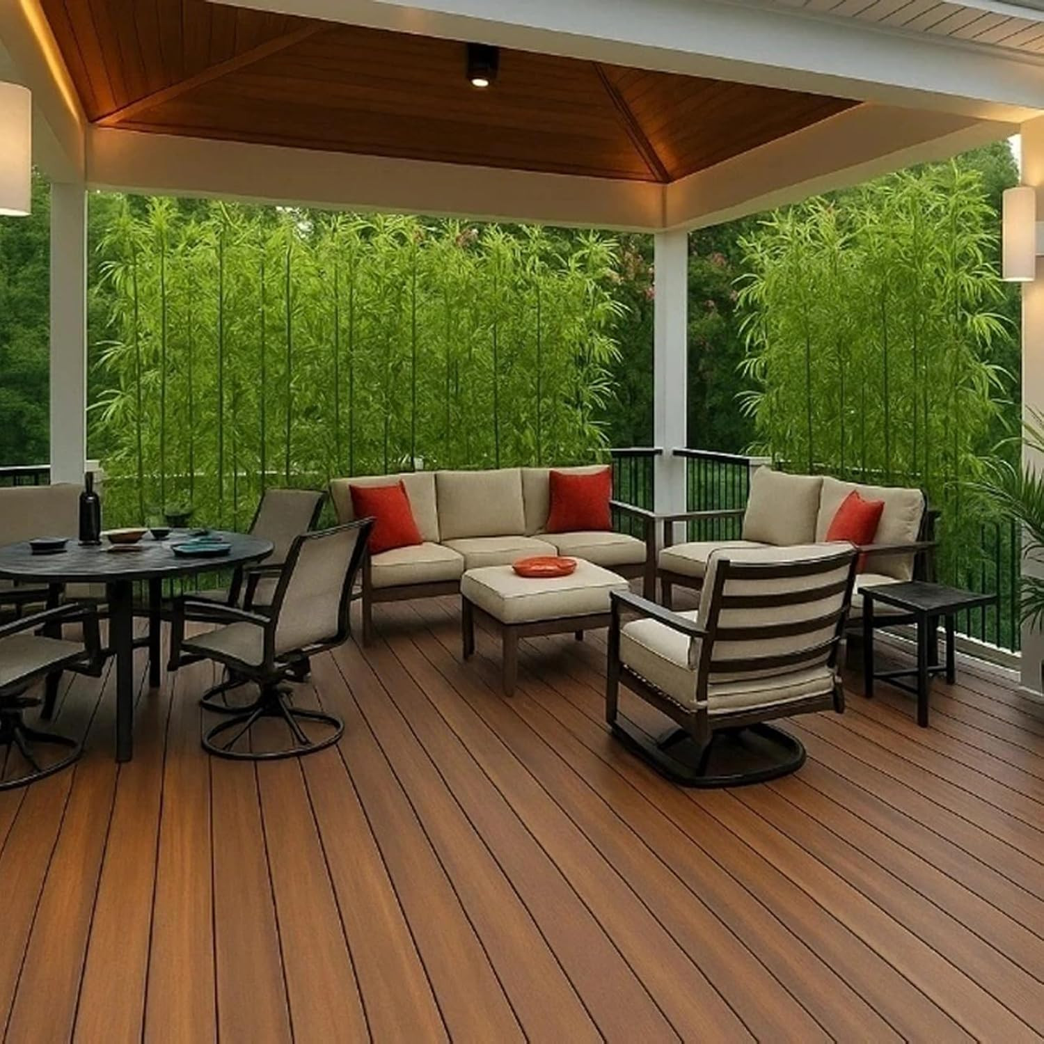 6Ft Fake Bamboo (20 Pack) for Outdoor Privacy, Screen Dividers & Decor