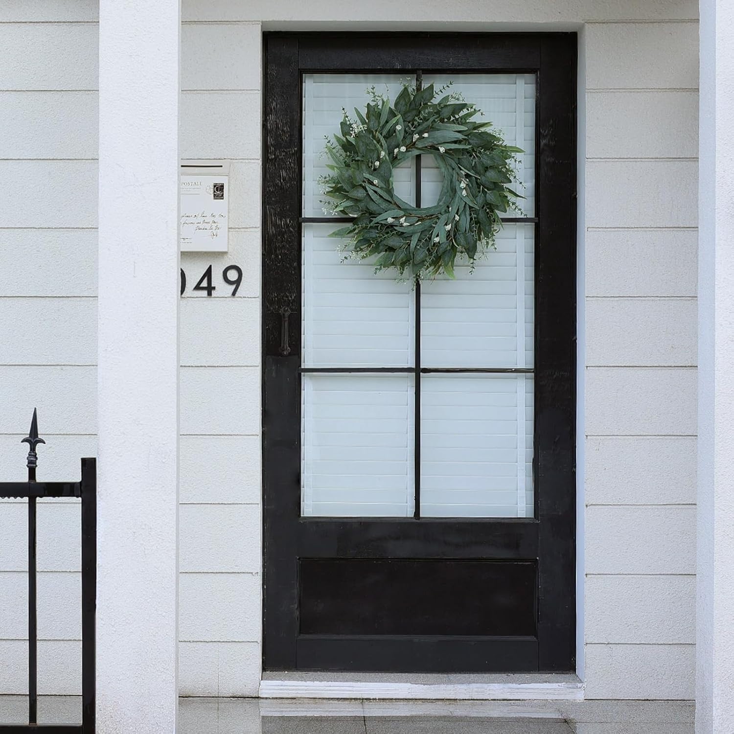 Vibrant Artificial Eucalyptus Wreath – All Season Home Decor