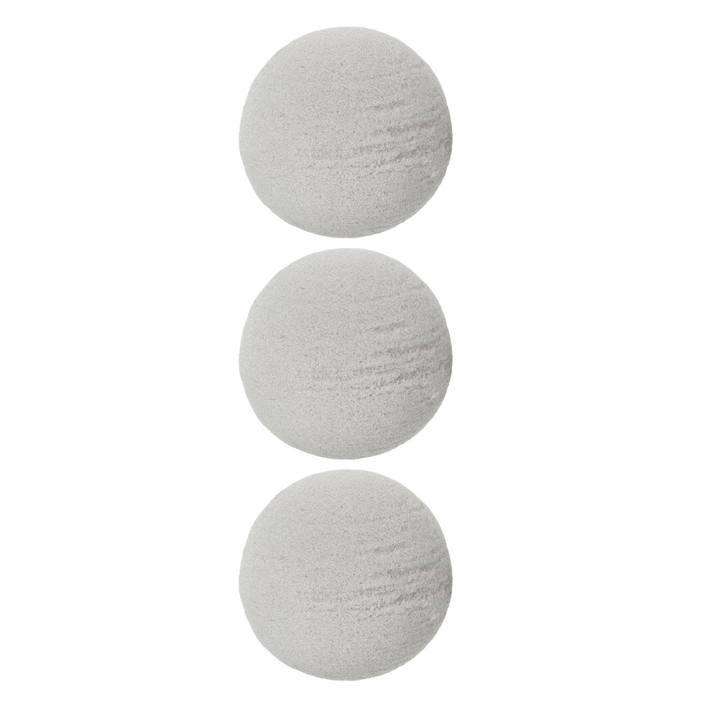 3pcs Round Floral Foam Blocks: 4.72 Inch Ball Shaped Dry Wet Bricks – Foam