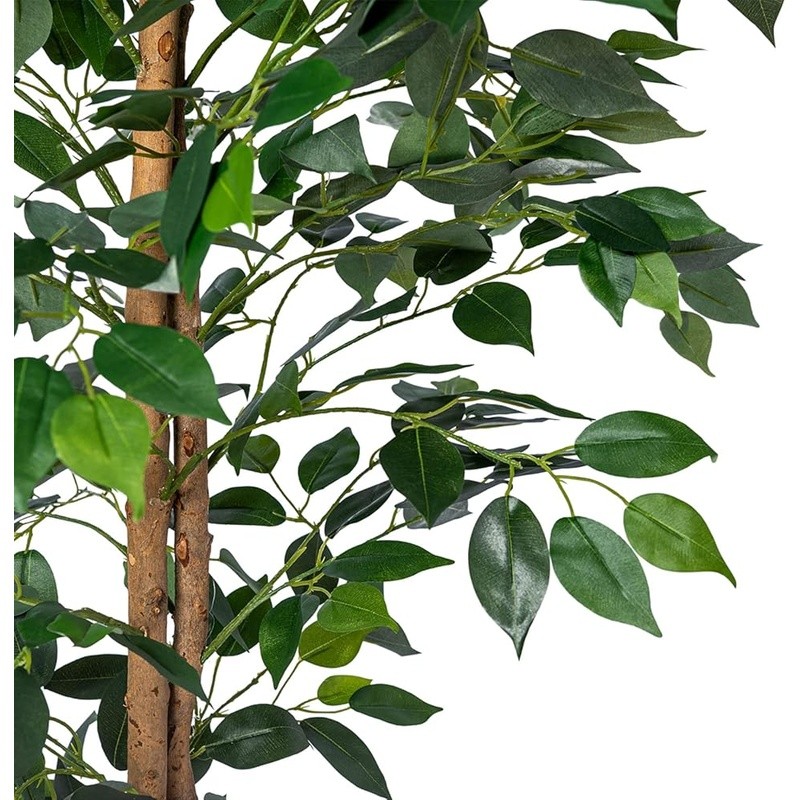 Realistic Artificial Ficus Plant W/ Adjustable Branches Indoor Outdoor Decor New