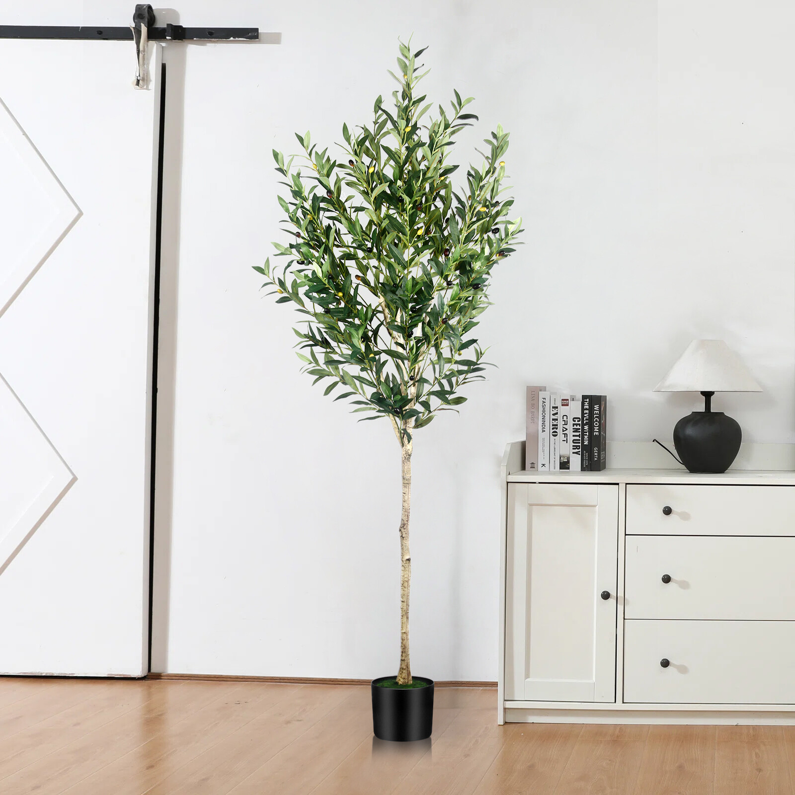 Artificial Olive Tree Faux Realistic Olive Trees with Branches and Fruits Decor