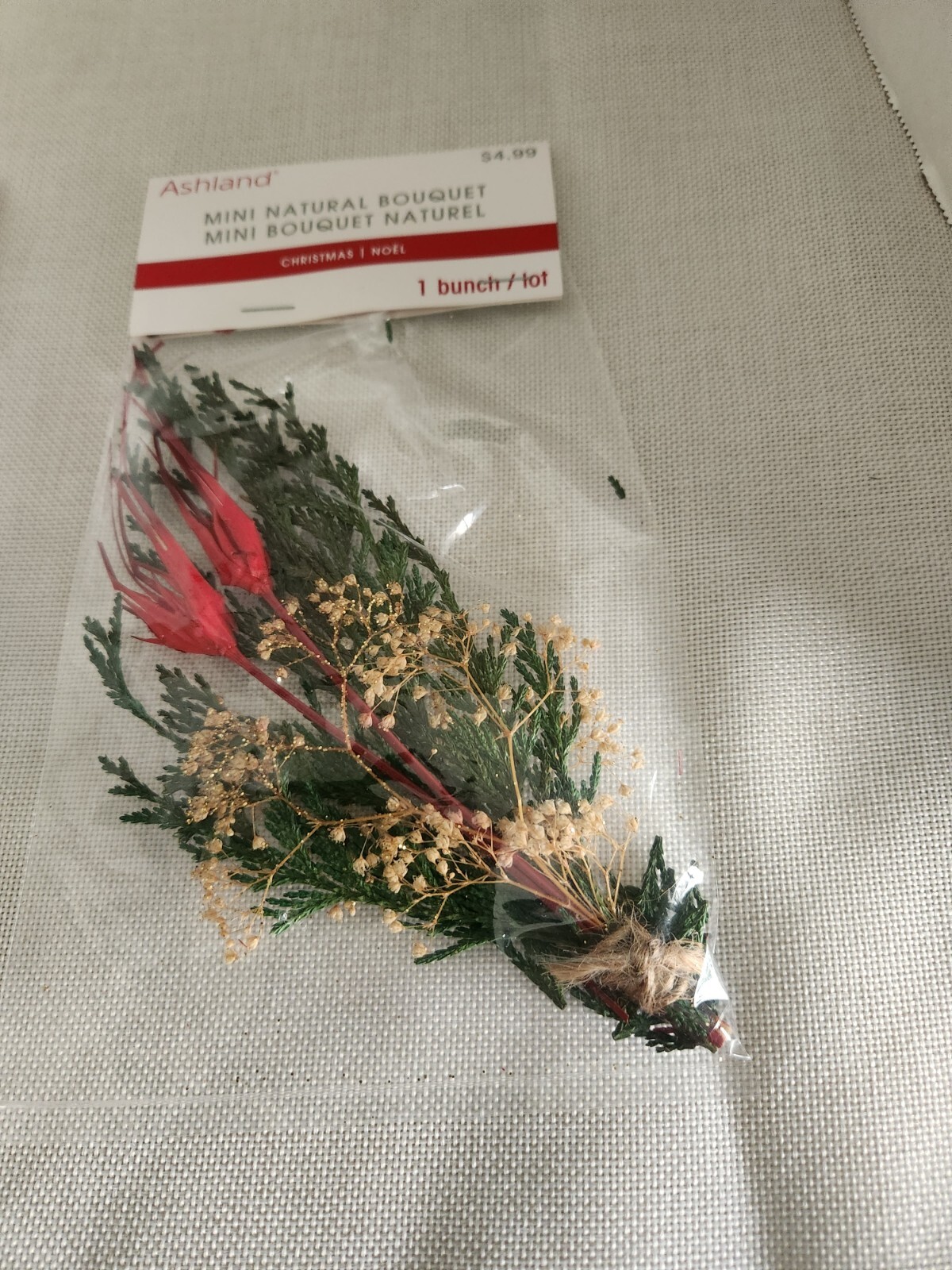 Ashland Natural Dried Bunch Leaves Mini Bouquet Lot