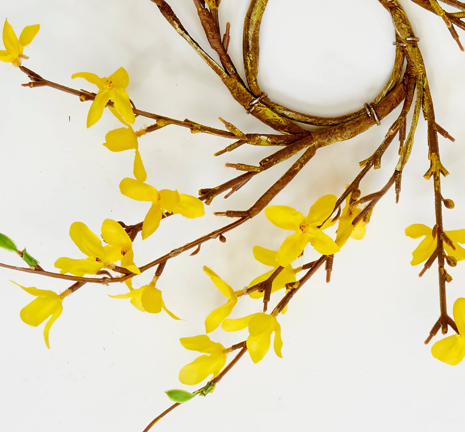 Farmhouse Spring 3.25″ Forsythia Candle Ring