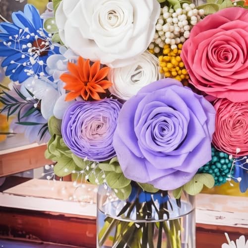 worthfan Preserved Flower Bouquet Art Frame – Flowers by the Windowsill