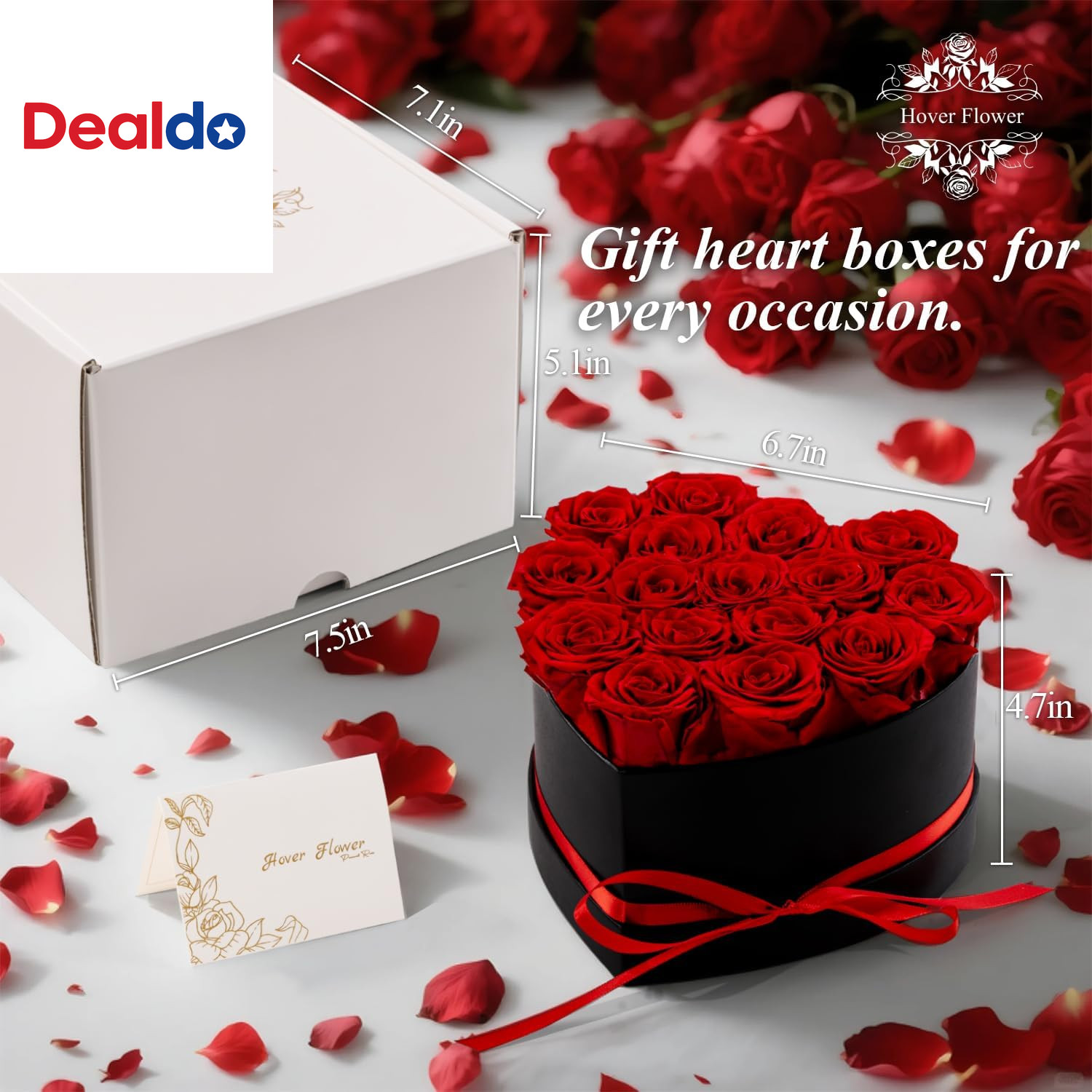 Forver Preserved Roses in a Box, Flowers for Her,Eternal Roses Preserved Flowers