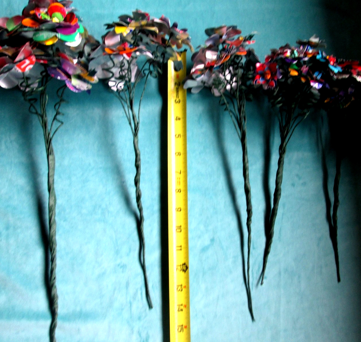 Flower Boquet Upcycled Floral Stems (x5 multicolor) Weddings Gifts Decor