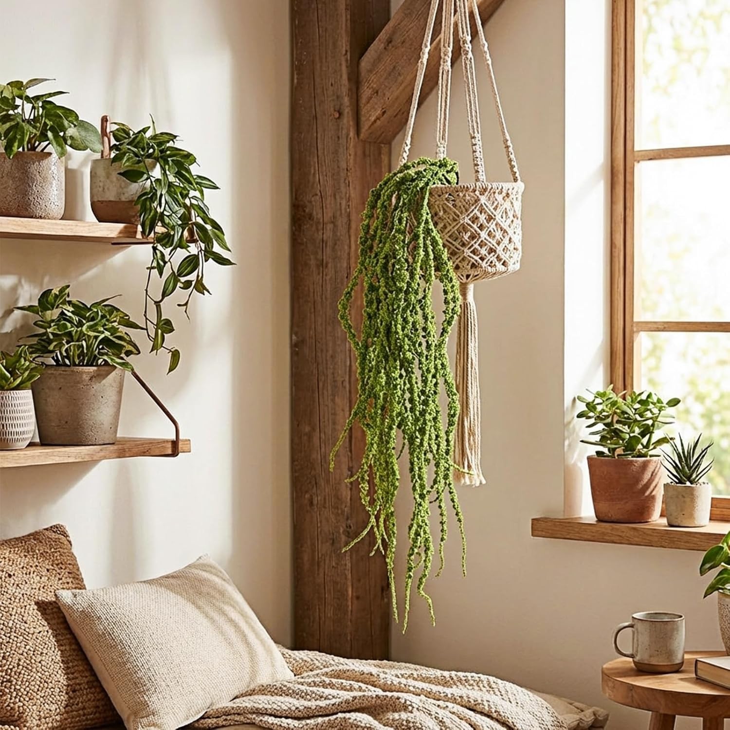10 Pcs 35 Inch Amaranthus Artificial Flower Hanging Plants Fake Amaranthus