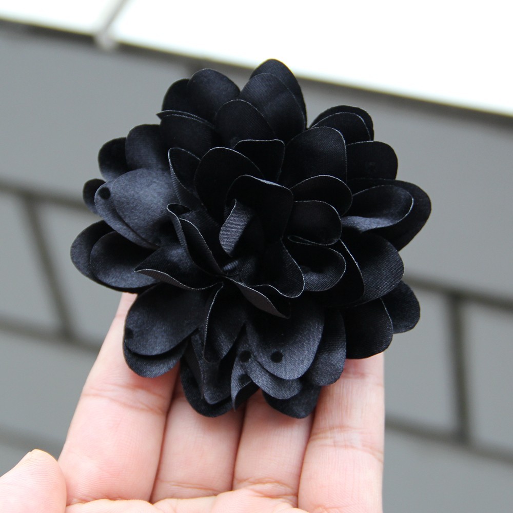 7.8cm Chiffon Decorative Flowers for Wedding Embellishment Fabric Flowers with