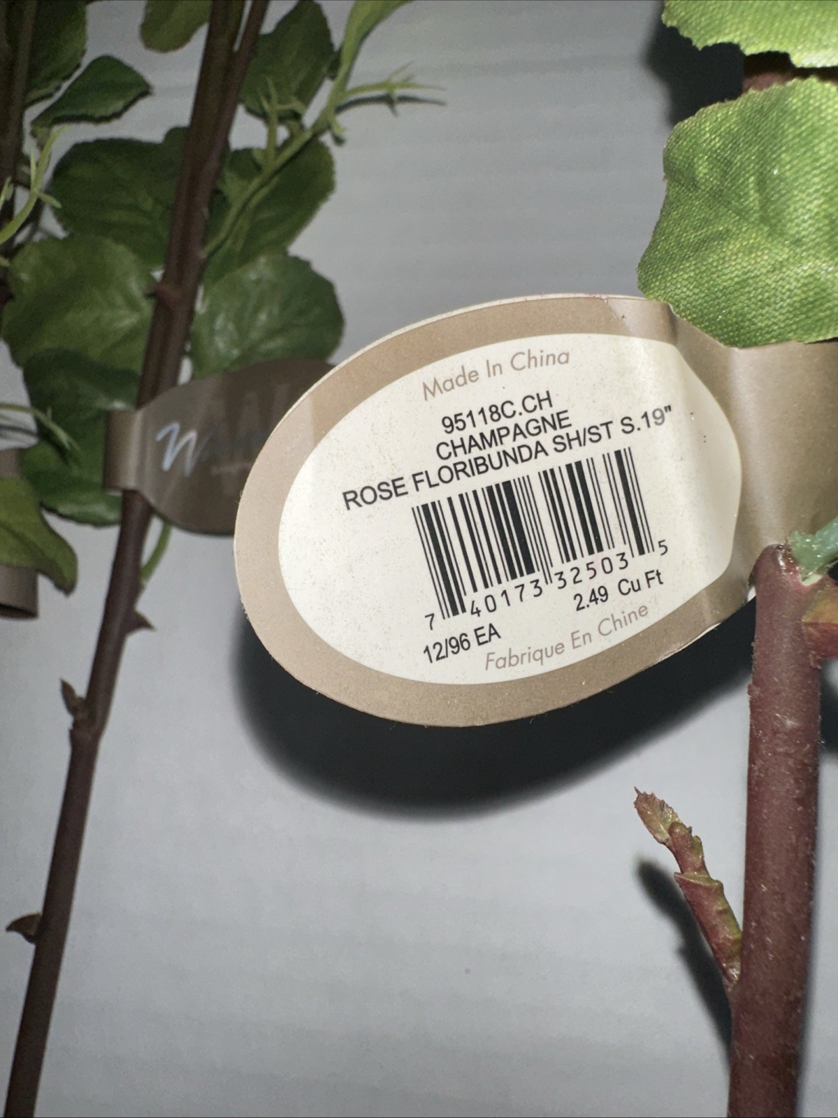 FOUR-Winward Champagne Rose Floribunda 19” Faux Florals NEW
