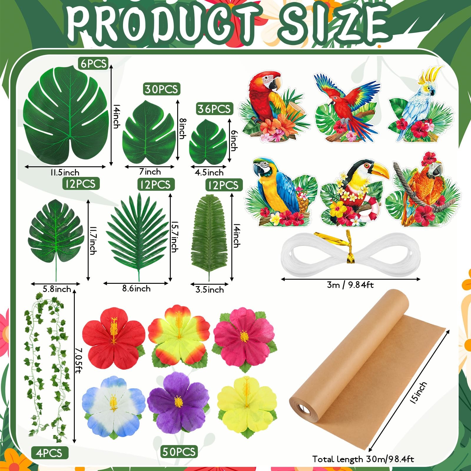 Wavyknot 167 Pcs Rainforest Themed Decorations, Vbs Jungle Theme Party Decora…