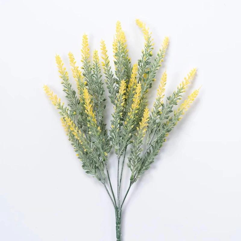 a Bunch of Provence Lavender Plastic Artificial Flowers False Plants Wedding Hom