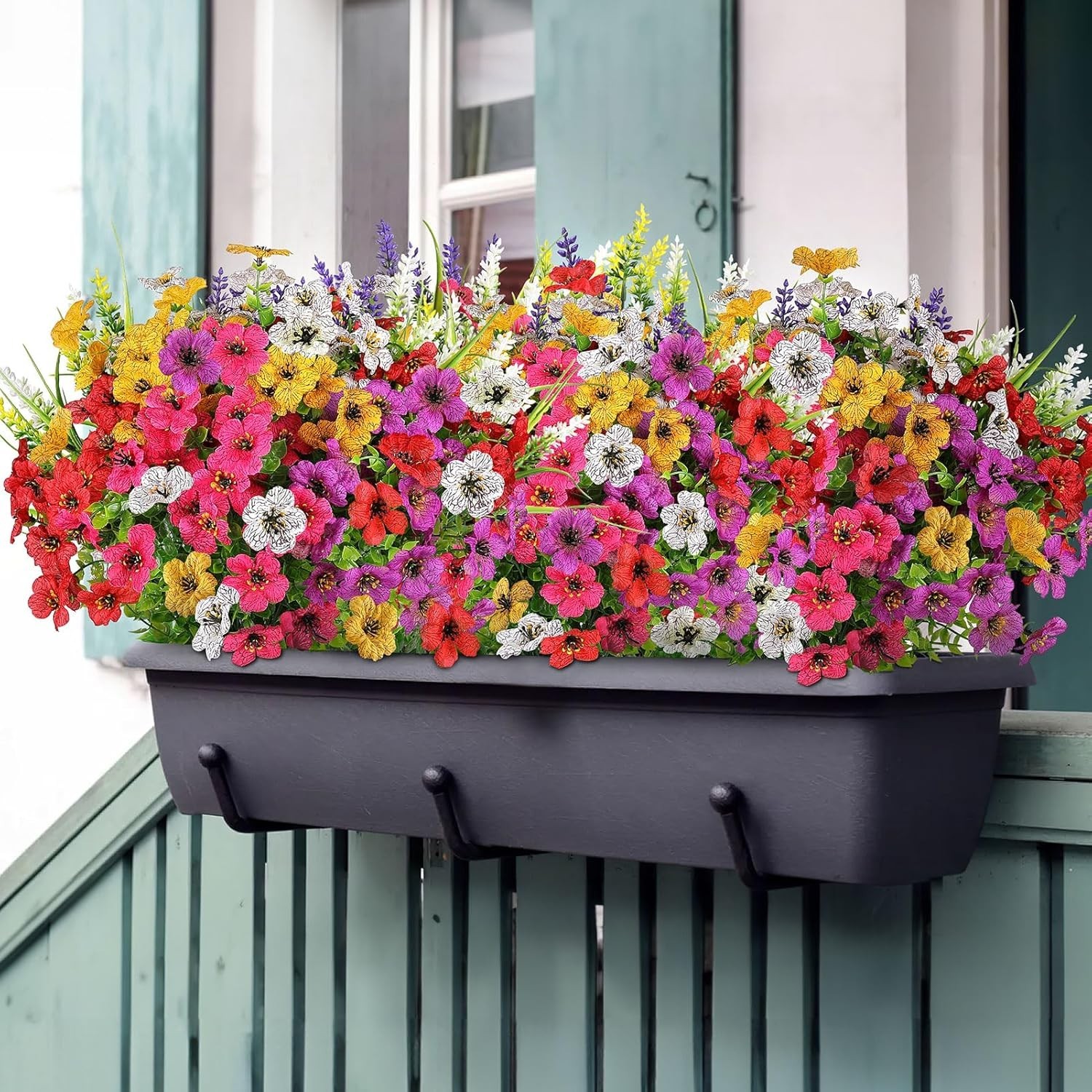 12 Bundle No Fade Artificial Flowers – Vibrant Faux Plants for -Round Decor