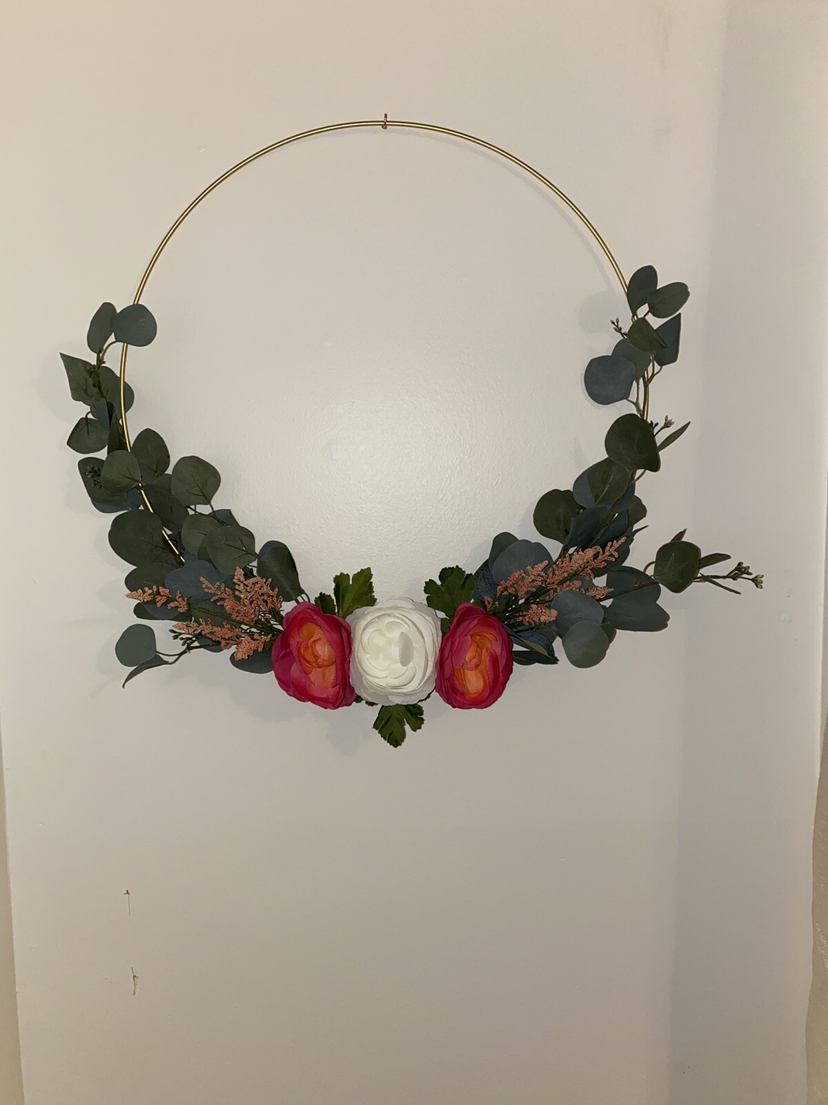 Golden Hoop Wreath