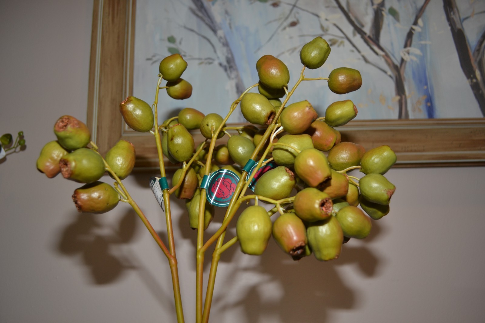Artificial Eucalyptus Gumnut NEW Native LOT of 3 Stem branches 19″ long