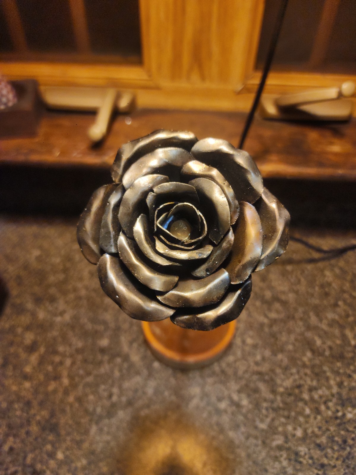 Hand Crafted Welded, Metal Forever Rose 🌹