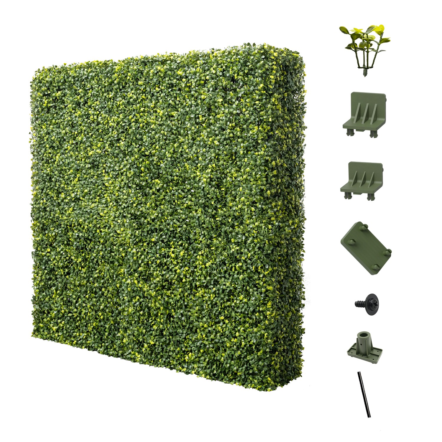 Artificial Boxwood Hedge Wall Fake Grass Fence Panel Home Garden Decoration