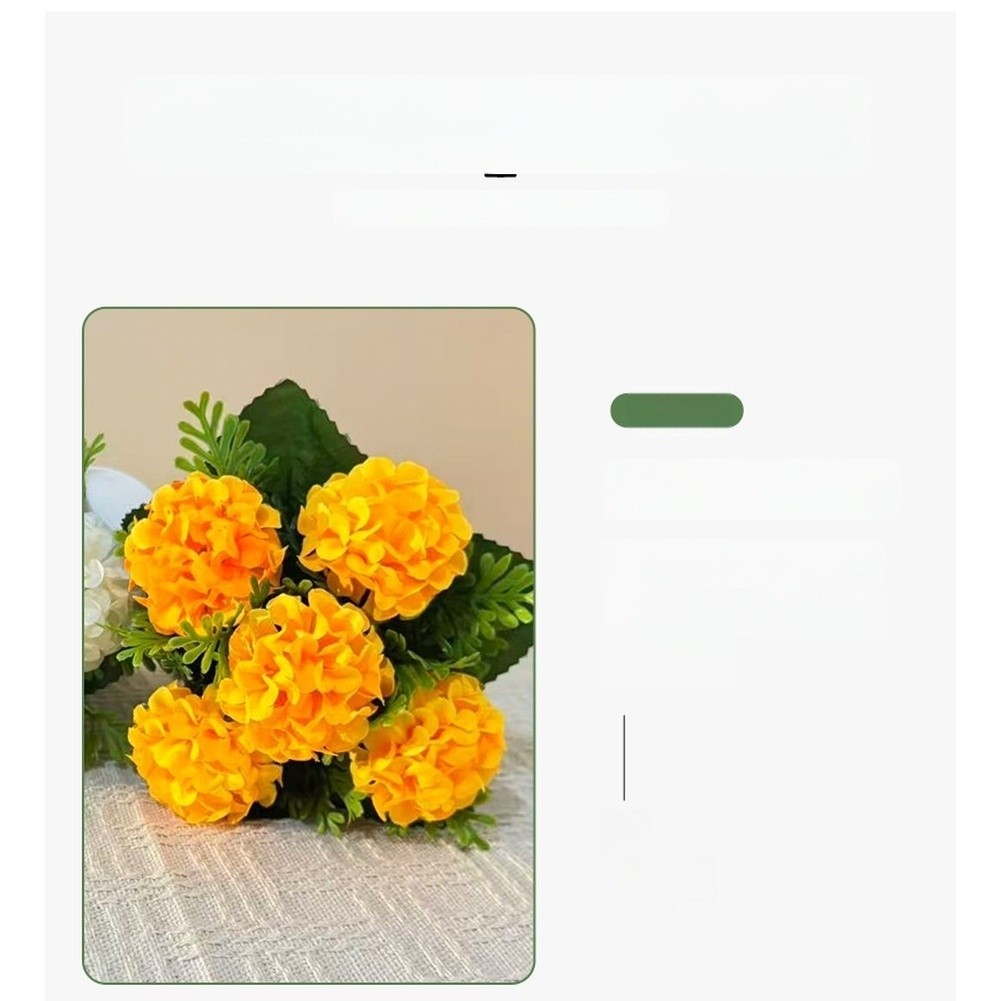 Silk Daisy Sunflower Arrangement 15cm Tall for Living Room Bedroom Study