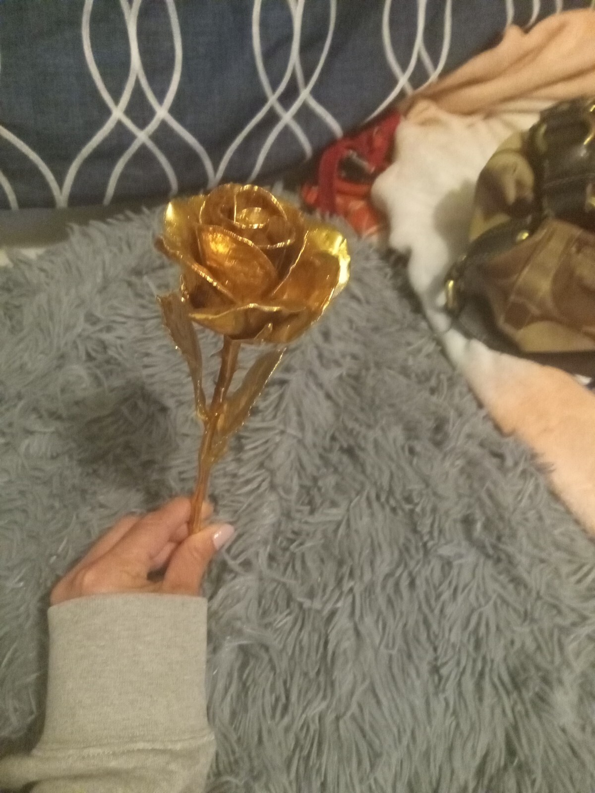 Forever Rose, a Genuine, One of a Kind, Real Rose, Hand Dipped in 24K Gold to…